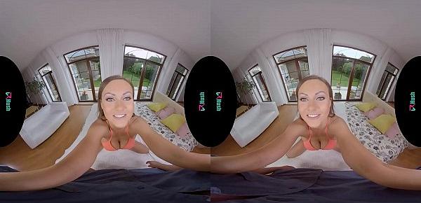  VRHUSH Petite blonde Tina Kay ass fucked in virtual reality